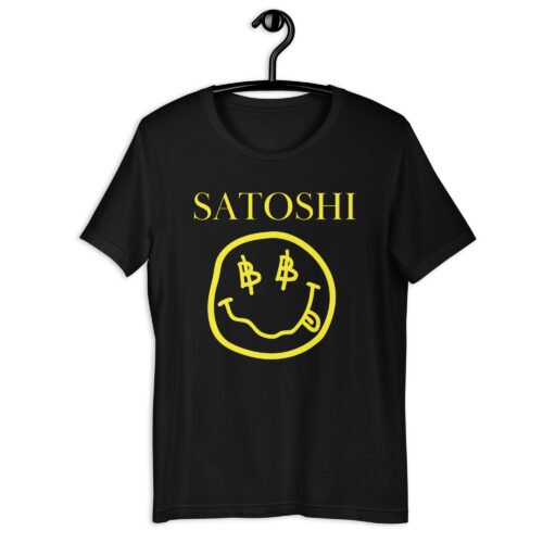 black Smiley Bitcoin T-shirt