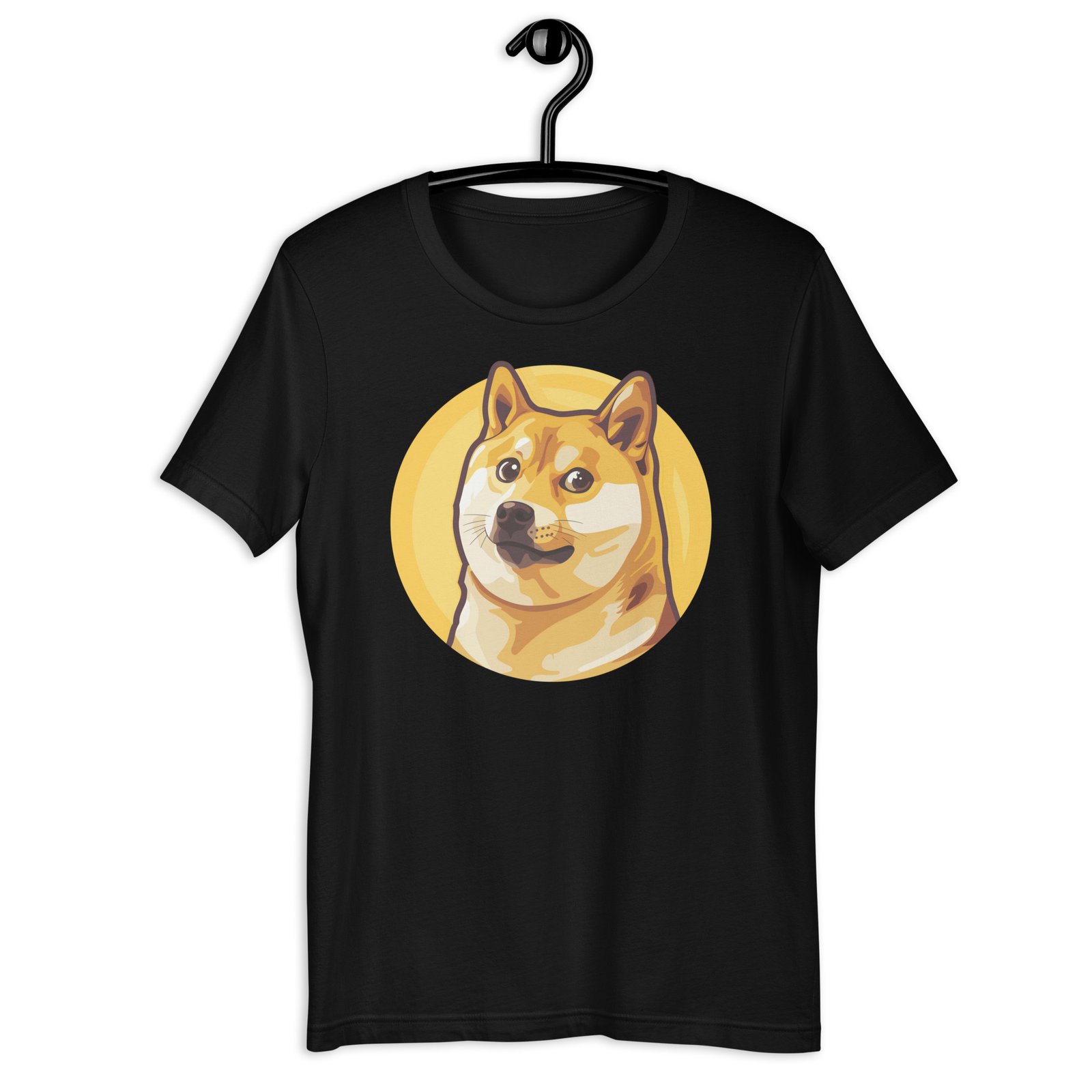 Black Dogecoin Shiba Inu T-shirt