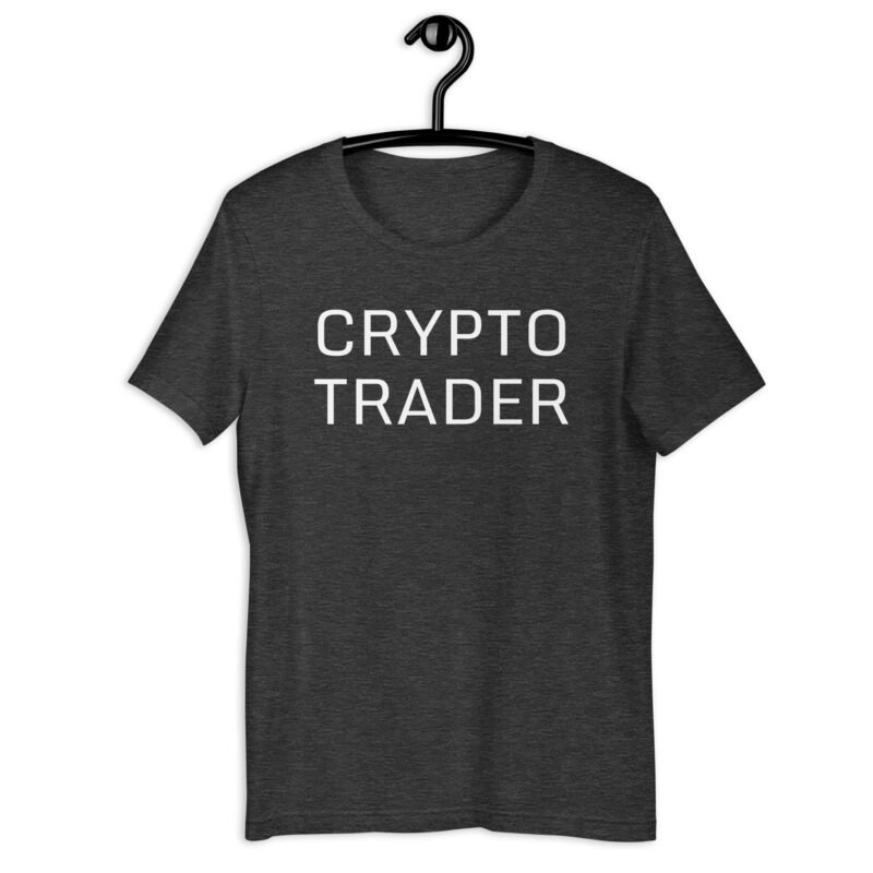 grey heather Crypto Trader T-shirt