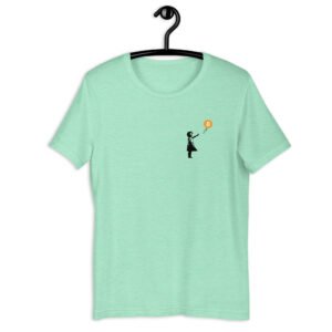 heather mint Bitcoin Balloon T-shirt