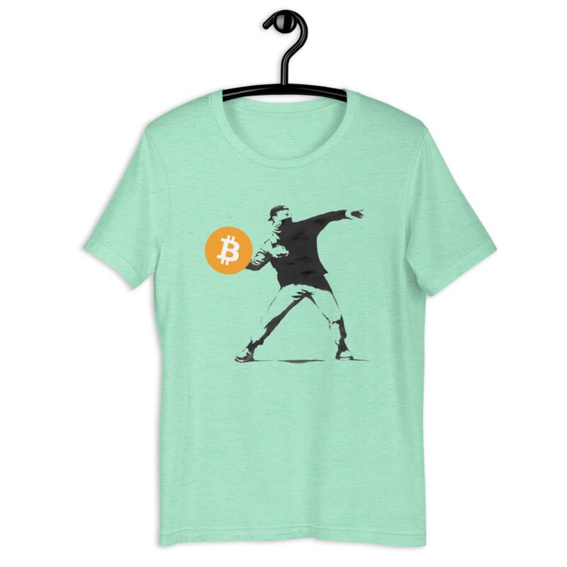 Heather Mint Bitcoin Revolutionary T-Shirt