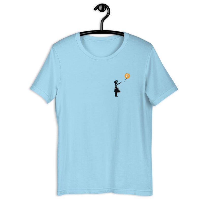 ocean blue Bitcoin Balloon T-shirt