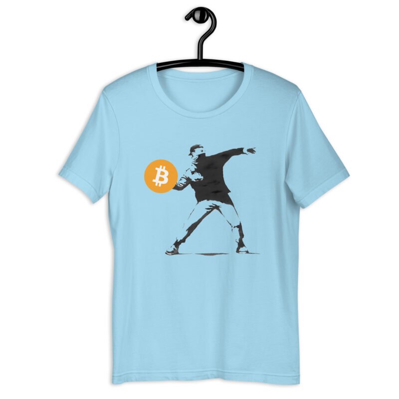 Ocean Blue Bitcoin Revolutionary T-Shirt