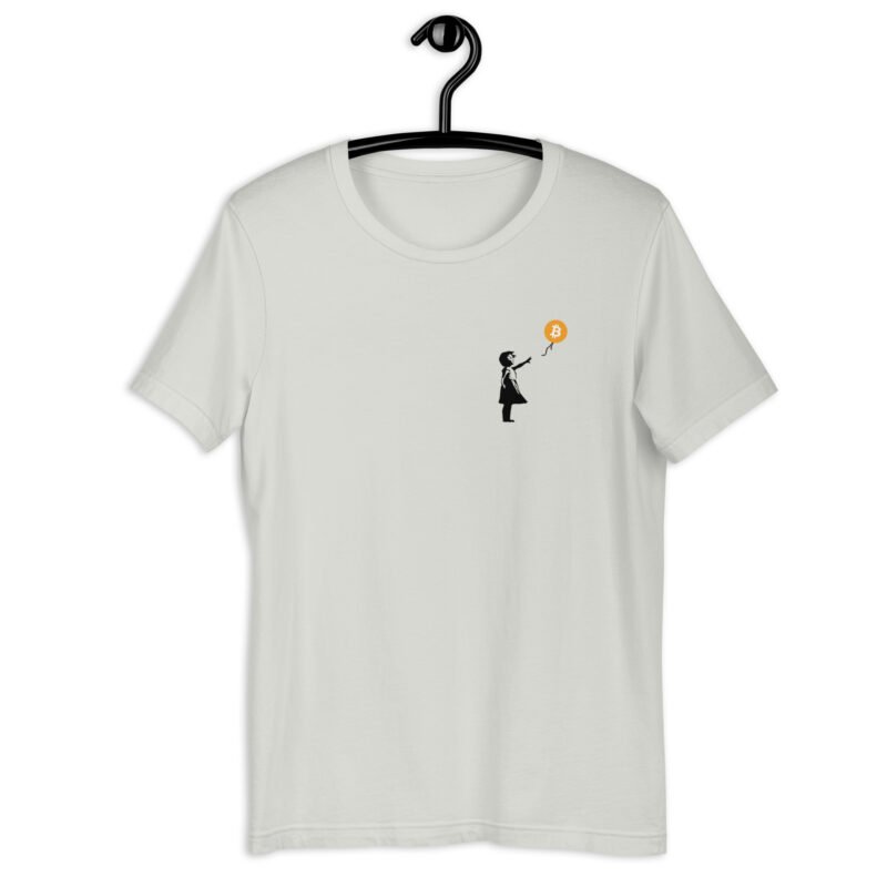 silver Bitcoin Balloon T-shirt