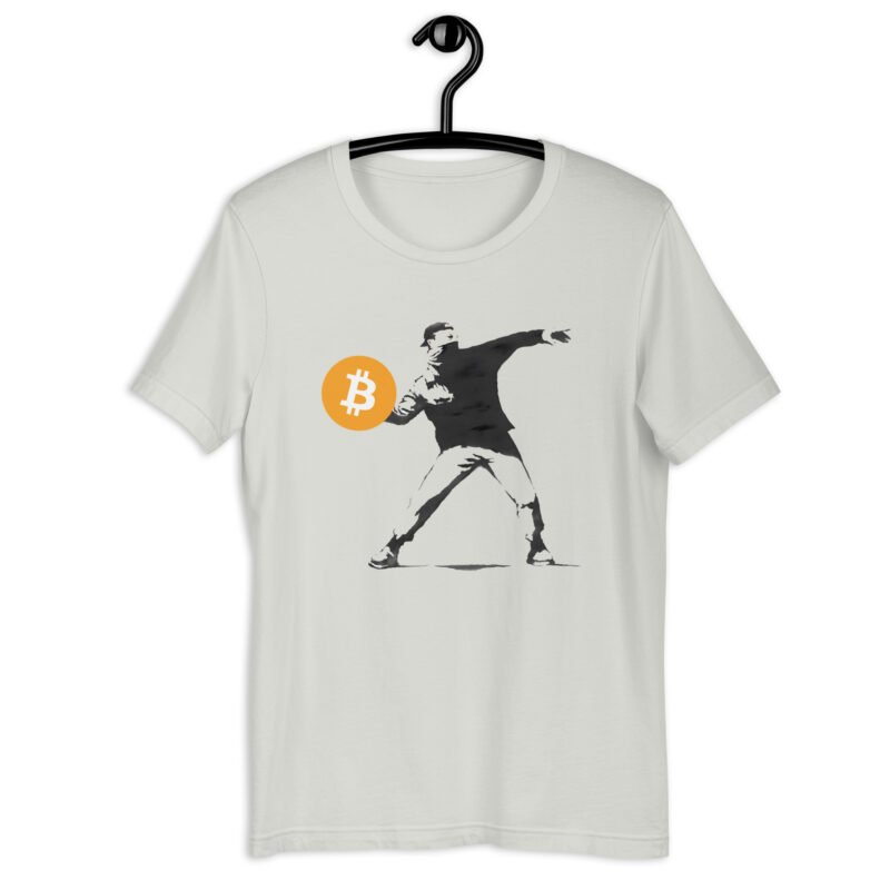 Silver Bitcoin Revolutionary T-Shirt