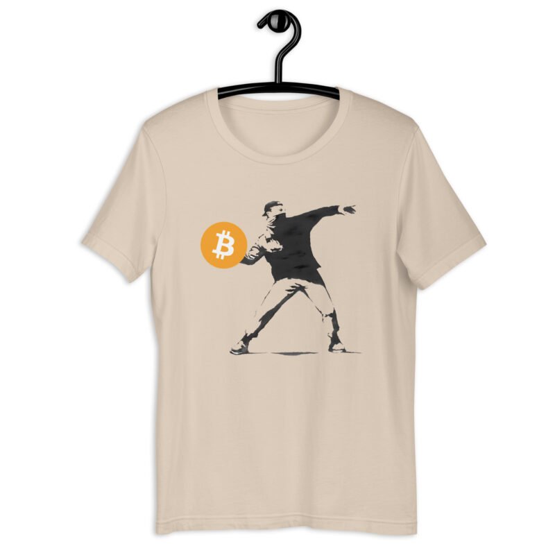 Soft Cream Bitcoin Revolutionary T-Shirt