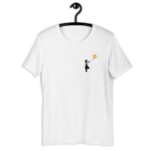 white Bitcoin Balloon T-shirt